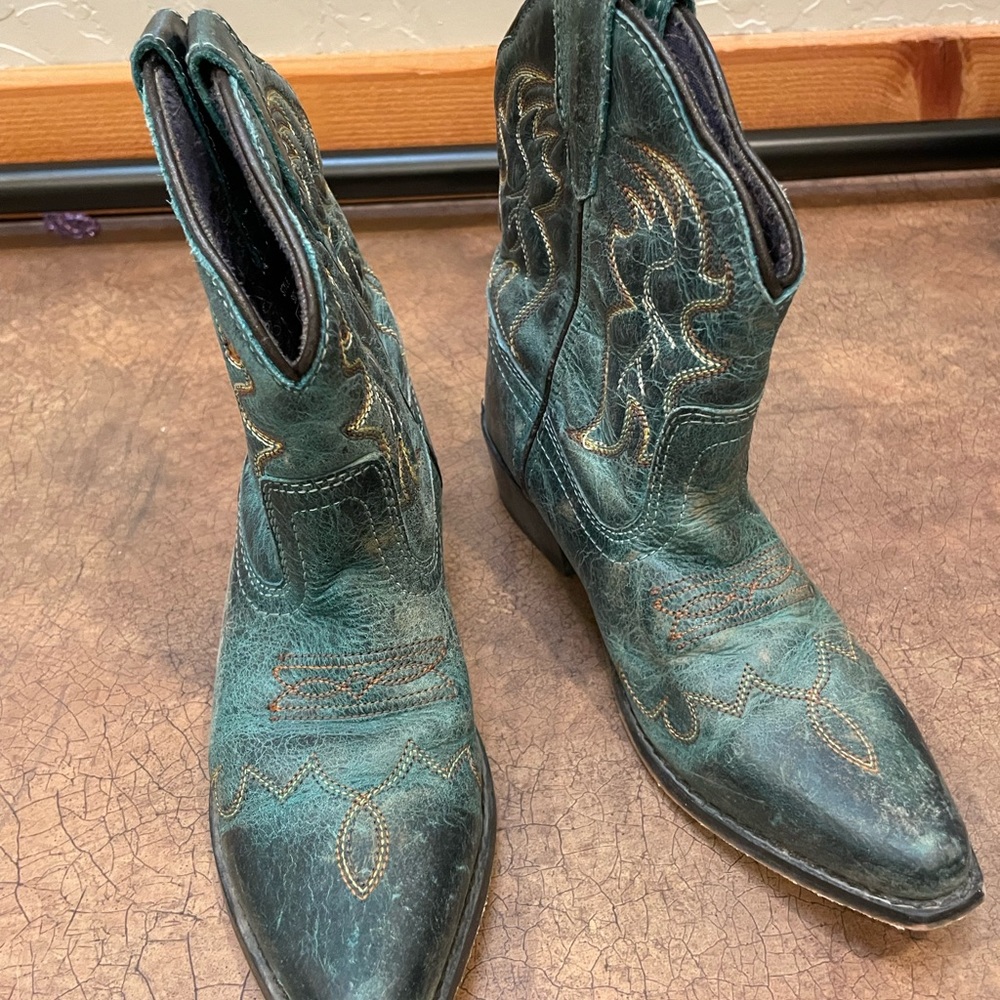 Smoky Mountain kids leather cowboy Boots